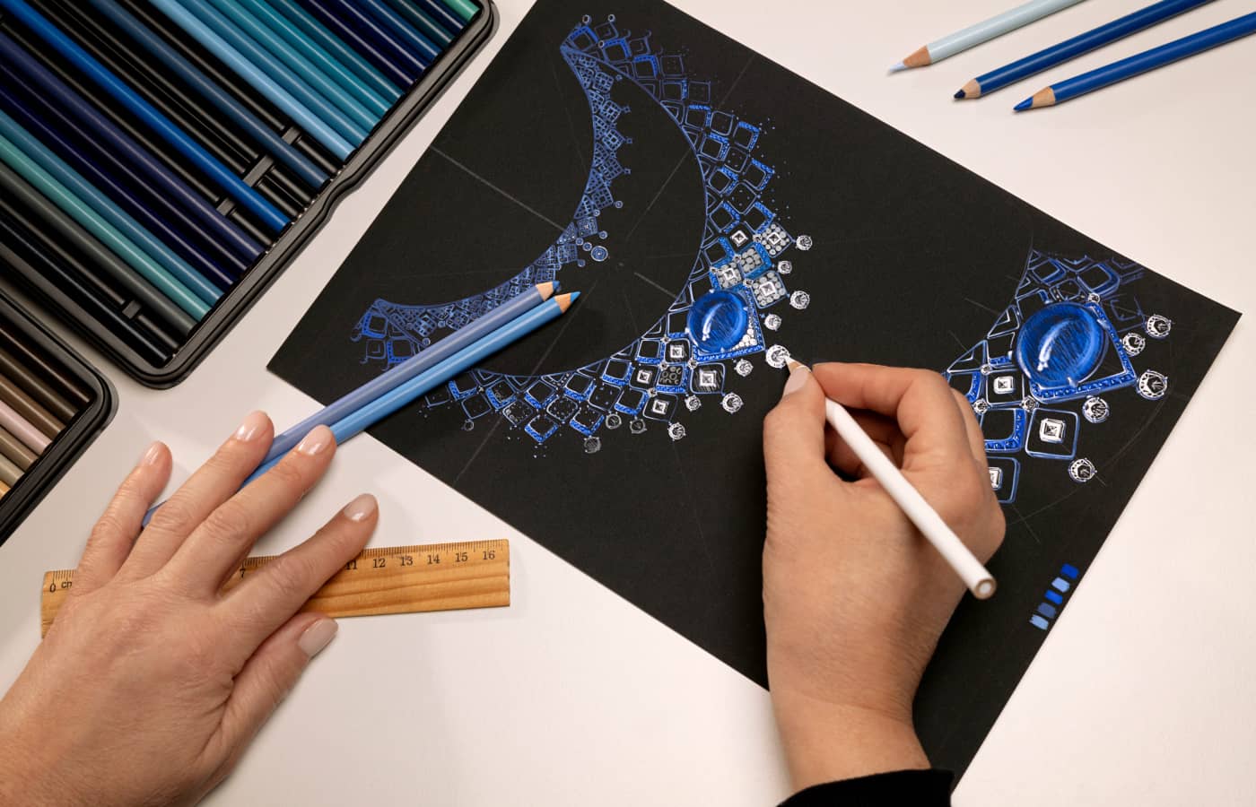 Designing the Southern Sapphire necklace for the Southern Radiance chapter of the Bulgari Mediterranea High Jewellery Collection