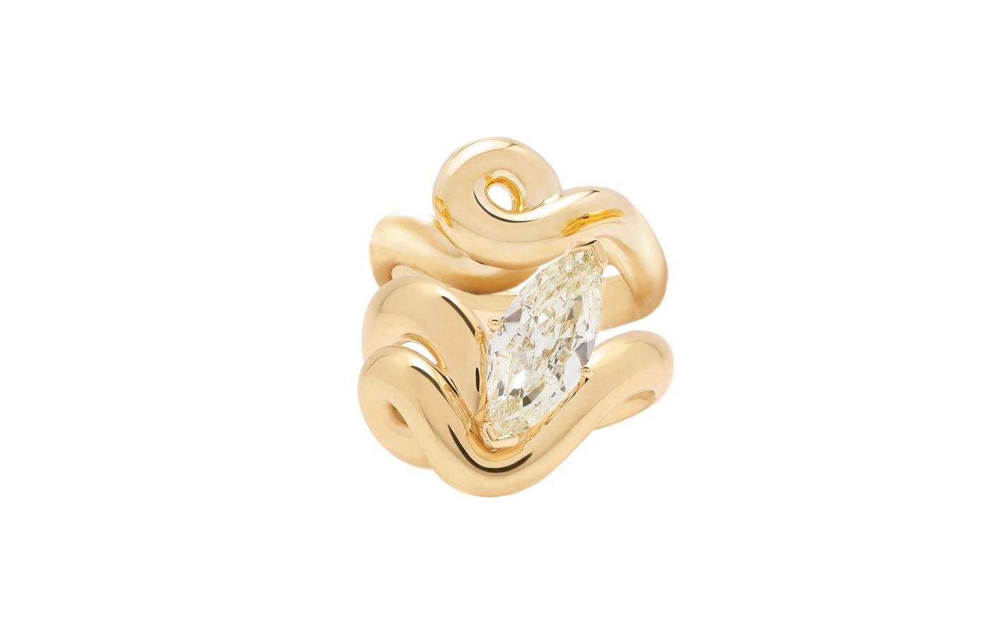  Bea Bongiasca 18k gold and diamond ring - 'Best in Bridal' 2nd Place winner at the Couture Design Awards 2023