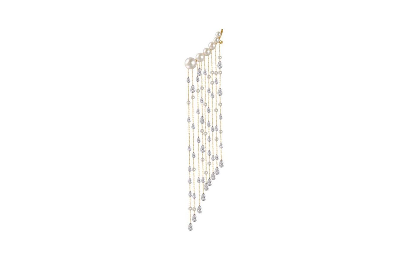  Persée Paris gold, pearl and diamond earrings - 'Best in Pearls' 1st Place winner at the Couture Design Awards 2023
