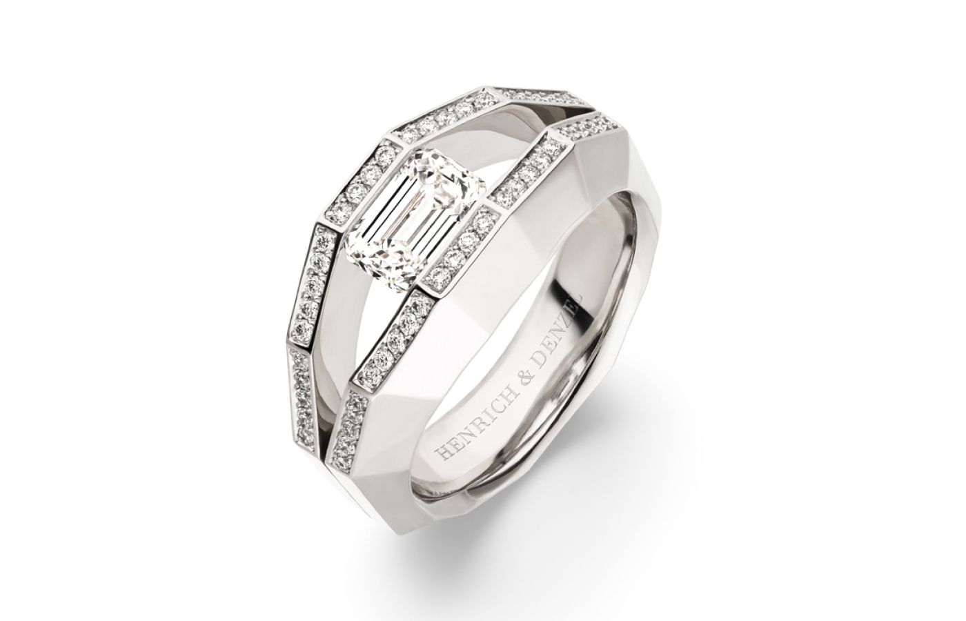  Henrich & Denzel GmbH platinum and diamond ring - 'Best in Platinum' 2nd Place winner at the Couture Design Awards 2023