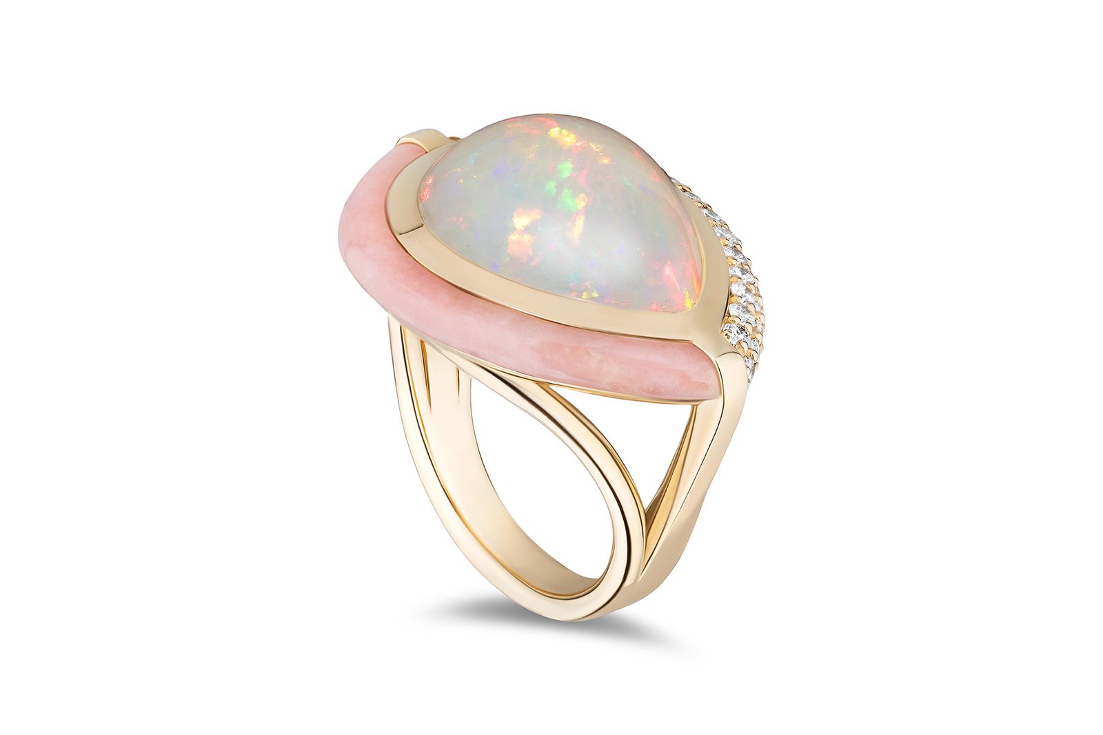  Mason and Books ring in gold, opal and diamond  