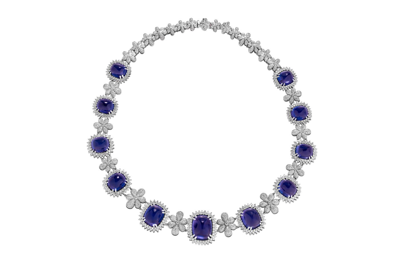 Le Vian Couture necklace featuring 15-cts of  Blueberry Tanzanite and Vanilla Diamonds