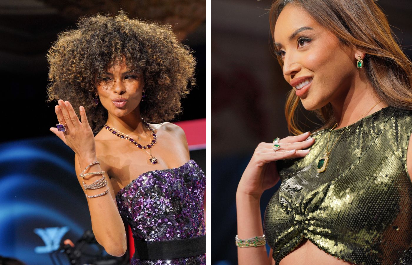 Model wearing Le Vian jewels during the Le Vian 24th Red Carpet Revue - Trend Forecast  and Fashion Show in Las Vegas, Nevada