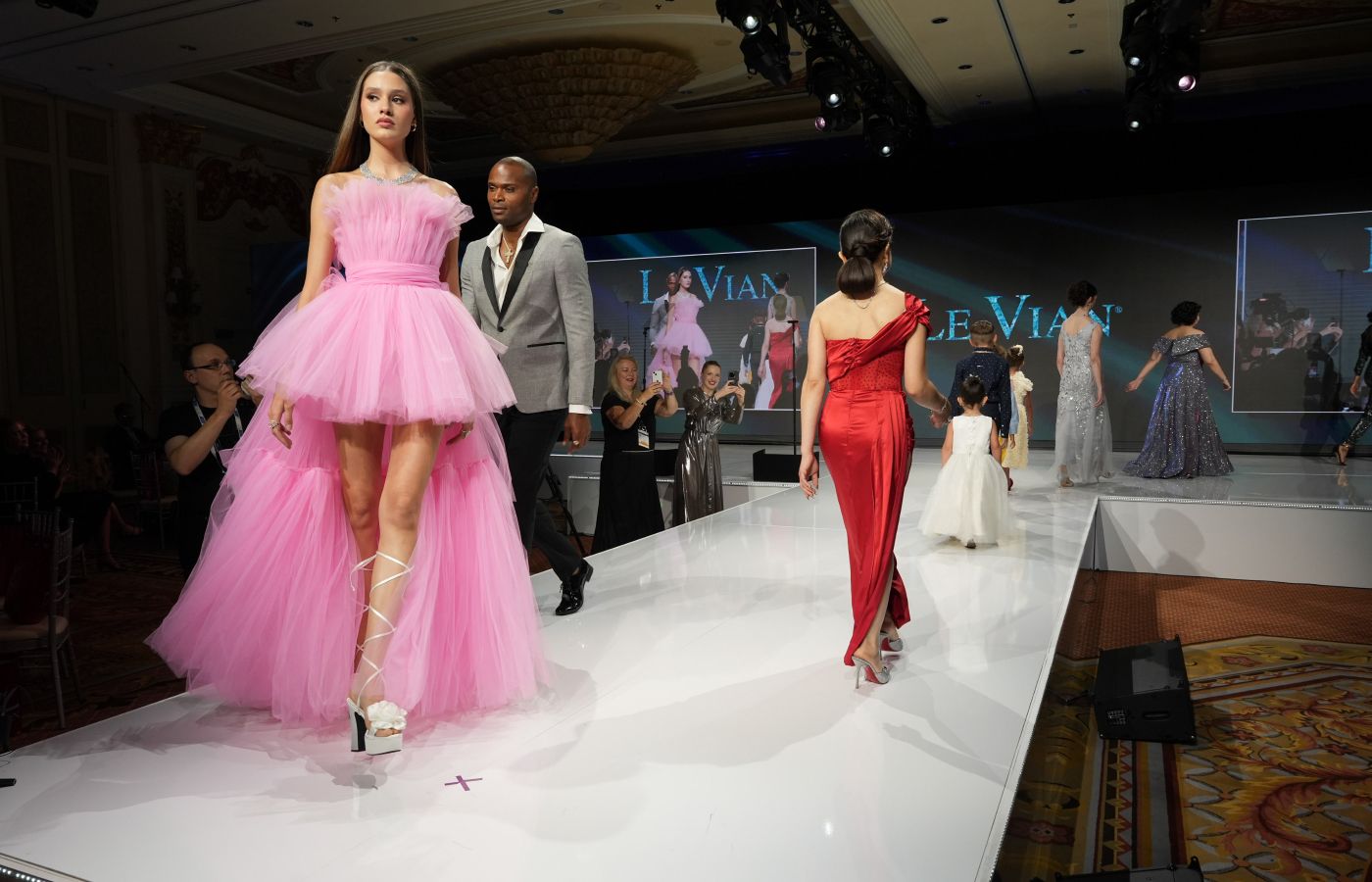 Models walking the runway during the Le Vian 24th Red Carpet Revue - Trend Forecast  and Fashion Show in Las Vegas, Nevada