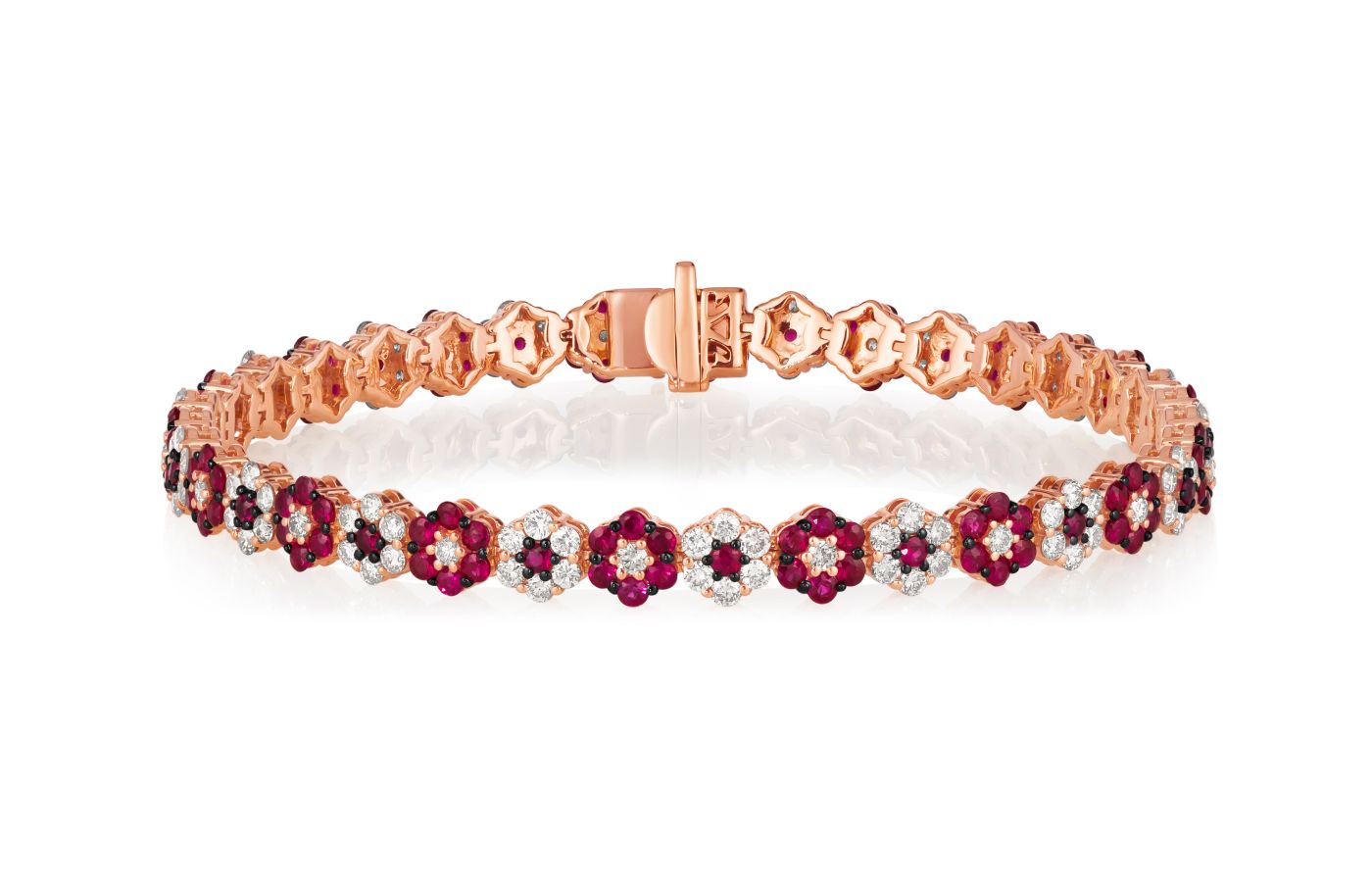  Le Vian Precious Honeycomb bracelet in Strawberry Gold, Passion Ruby and Nude Diamonds