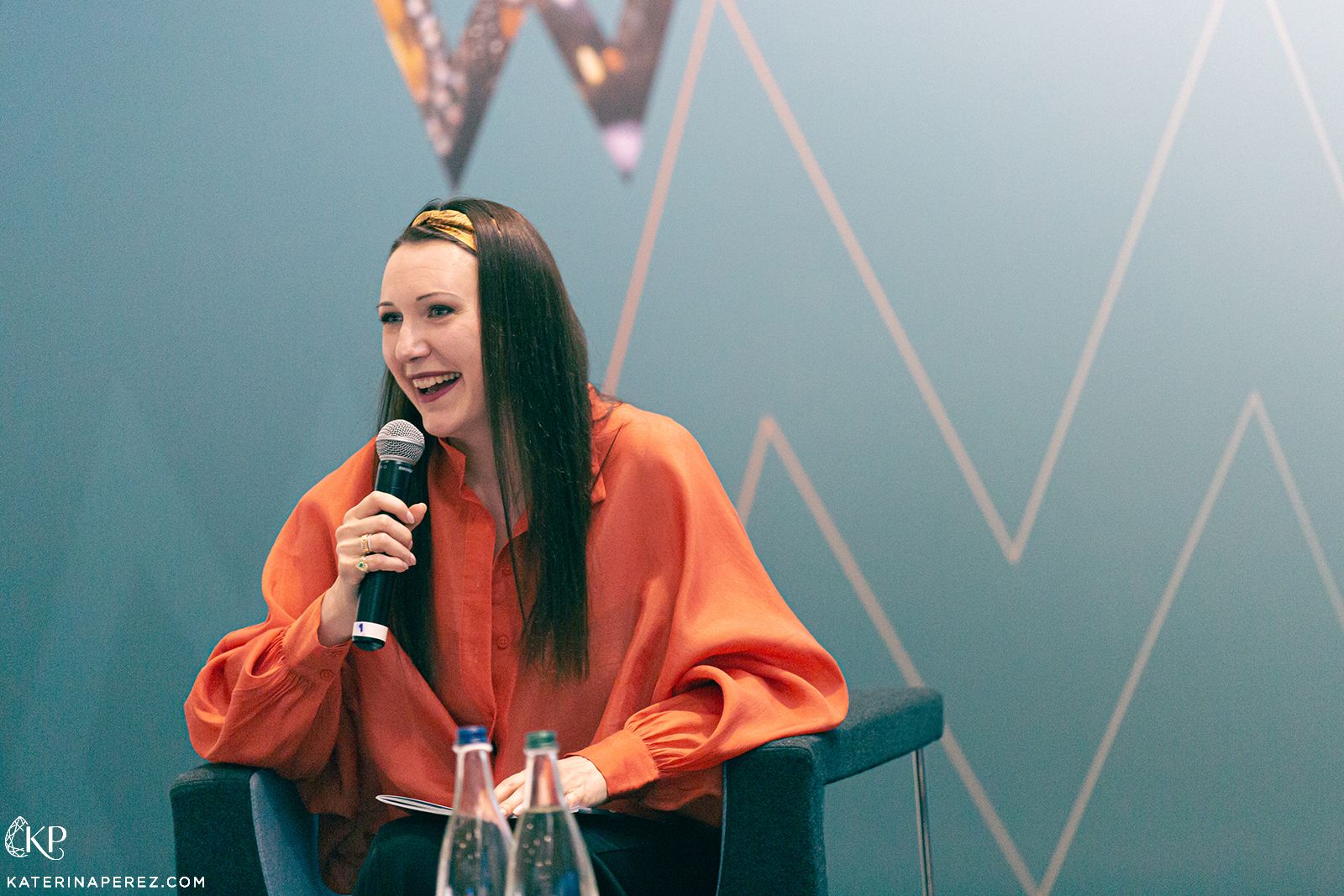 Katerina Perez at GemGenève 2023 talking about the past, present and future of jewellery