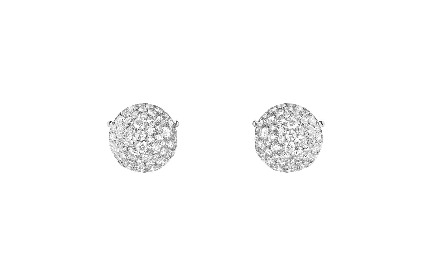 Diamond-set stud earring version of the Boucheron Pull Me clothing jewels (in the tradition of multi-wear) from the More is More High Jewellery collection