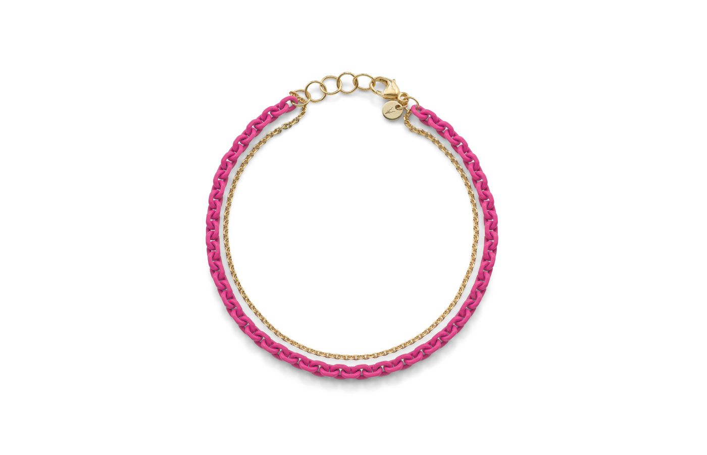 Robinson Pelham Chroma Pink bracelet in 14k yellow gold and silver 