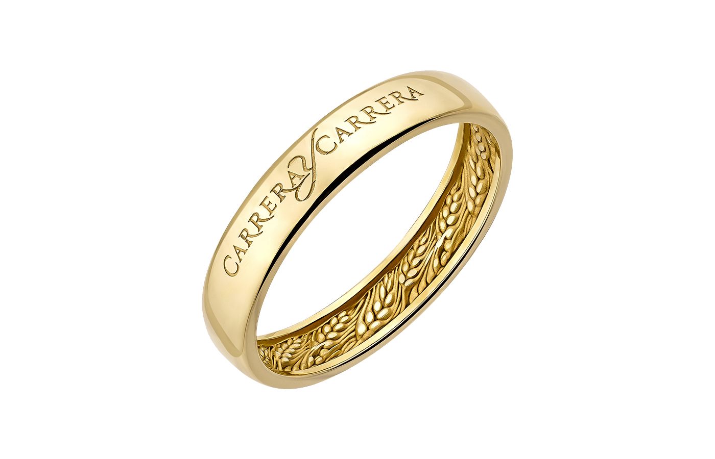  Carrera y Carrera Beauty Inside ring in 18k yellow gold from the Infinito collection – the engraved ears of wheat are said to symbolise fertility and prosperity