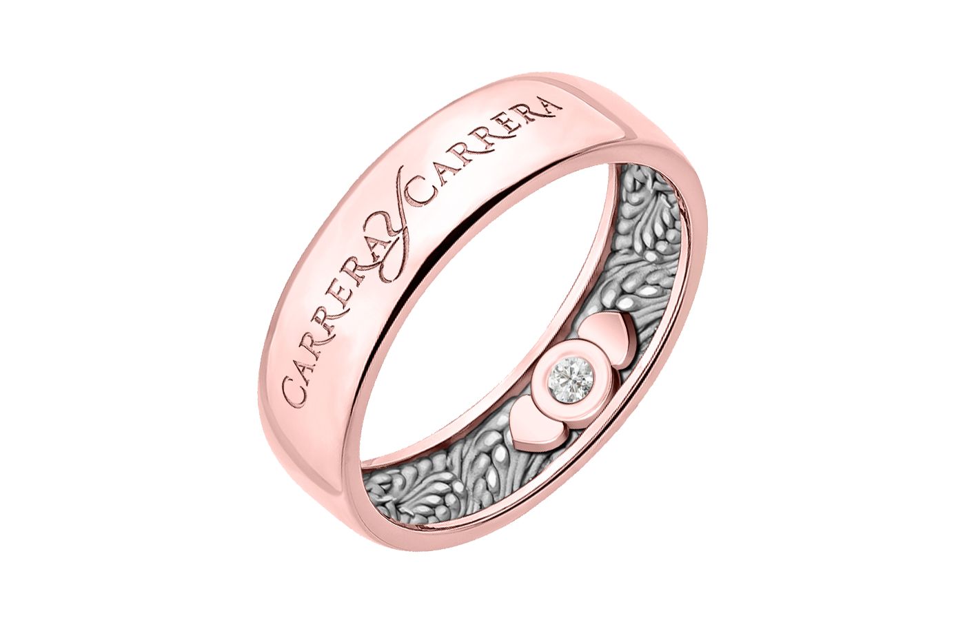  Carrera y Carrera Beauty Inside ring in 18k rose and white gold from the Infinito collection – the engraved ears of wheat are said to symbolise fertility and prosperity