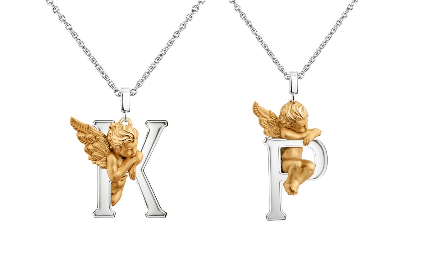  The letters ‘K’ and ‘P’ for Katerina Perez in 18k white and yellow gold from the new Carrera y Carrera My Angel collection 