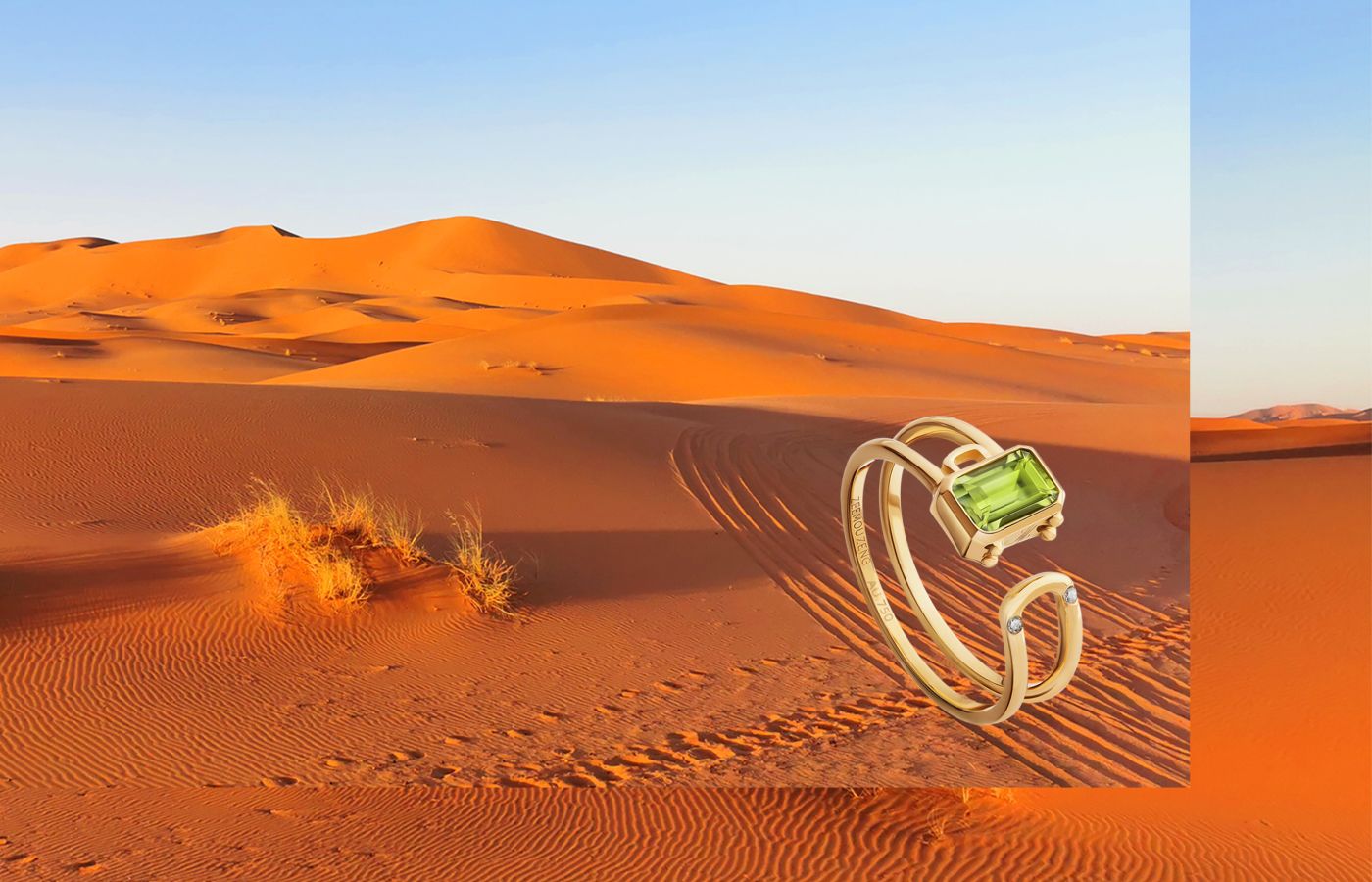  Zeemou Zeng bracelet in gold, peridot and diamond from the Art of Travel collection