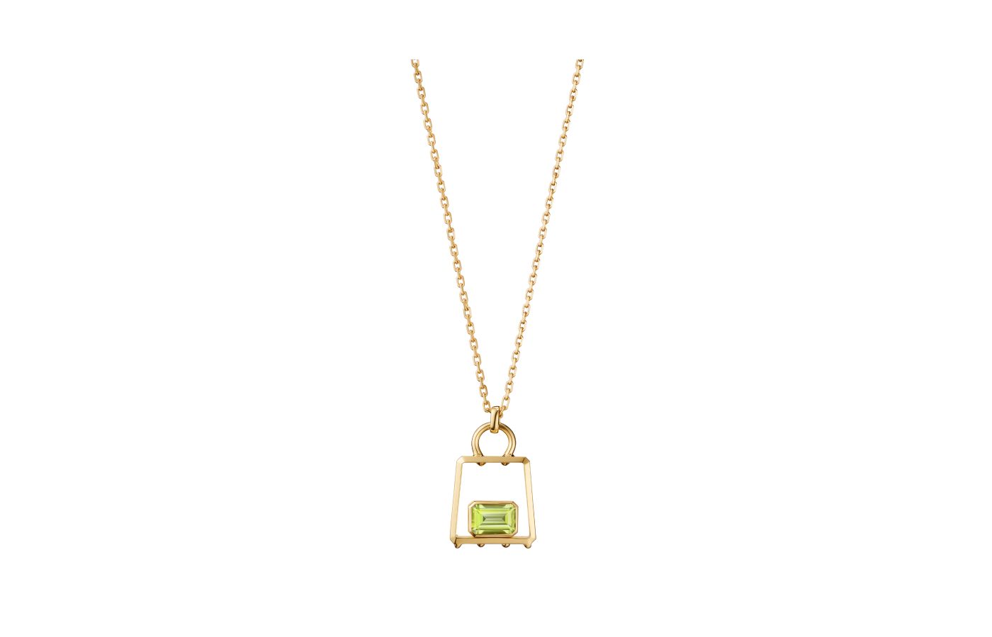  Zeemou Zeng necklace in gold and peridot from the Art of Travel collection