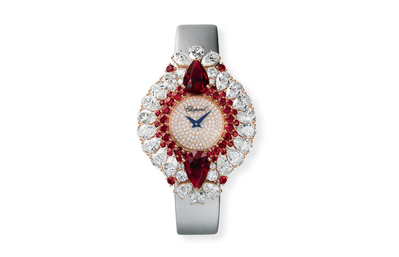 Chopard High Jewellery watch in gold, ruby and diamond from the Red Carpet collection