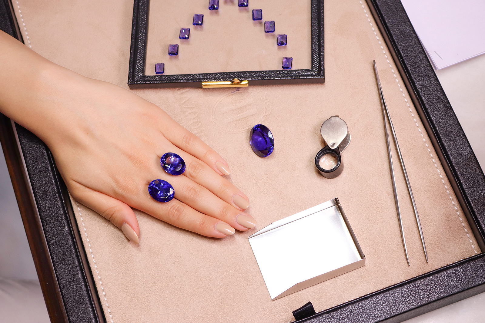 The meticulous selection of gemstones for an upcoming flagship campaign (2023-2024) by Hazoorilal Legacy