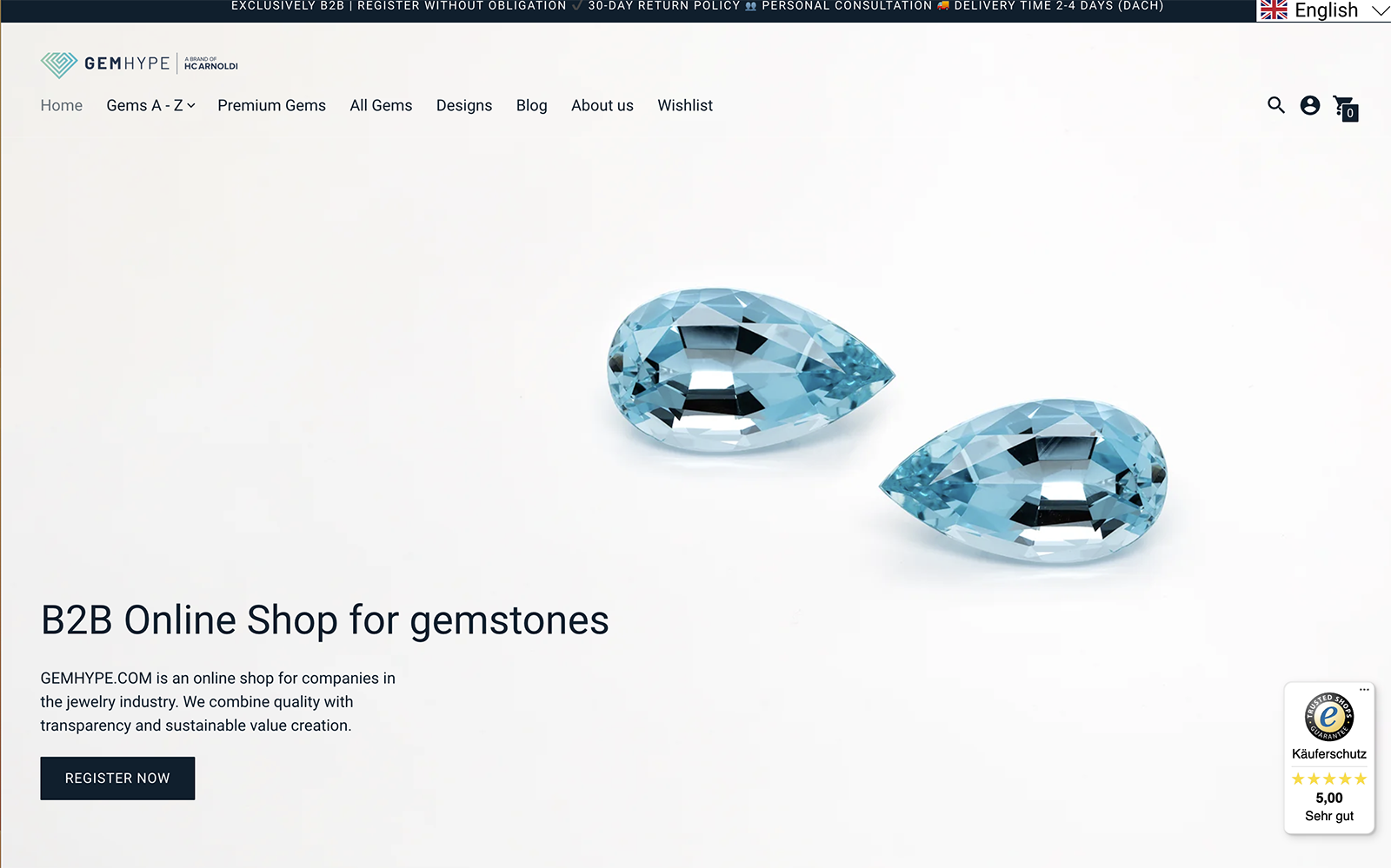 A closer look at the Gemhype.com  website homepage