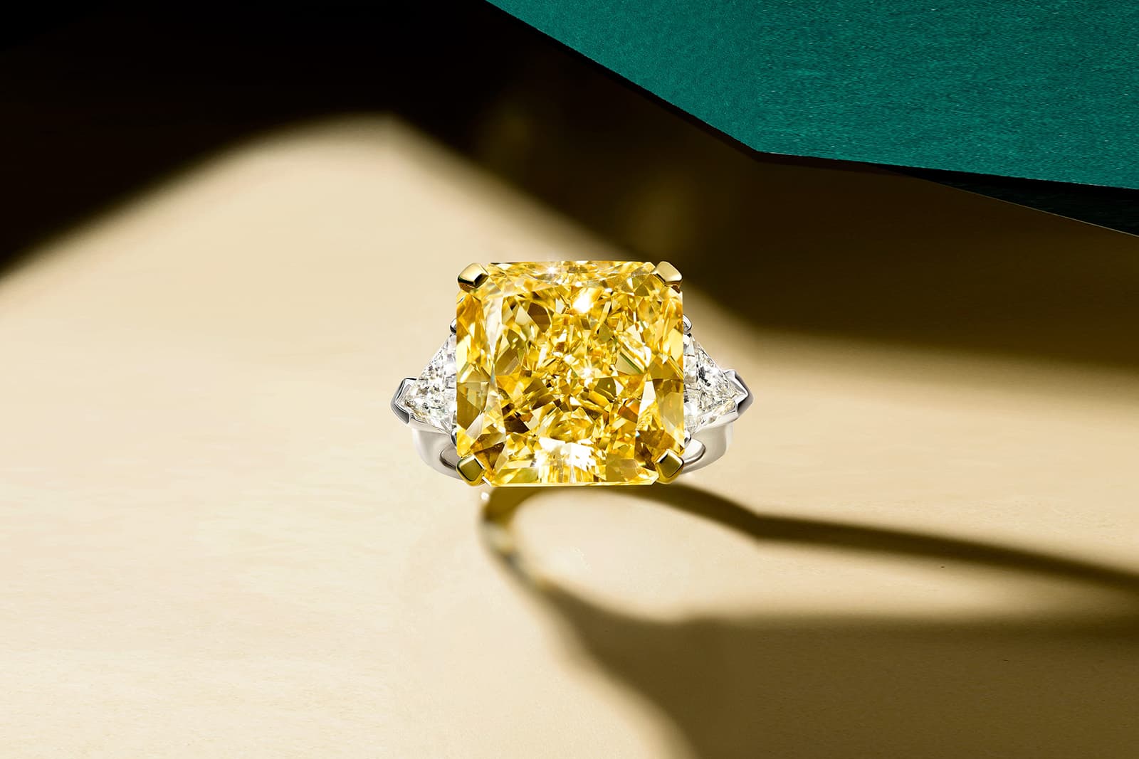  A fancy intense yellow diamond ring from the Graff Sunrise High Jewellery collection