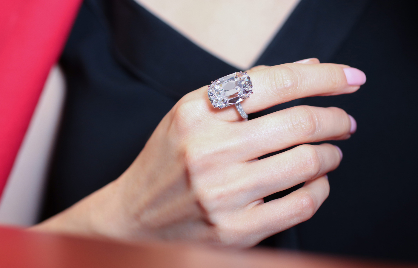  A 20.92 carat D colour internally flawless antique cushion-cut diamond ring by Ronald Abram