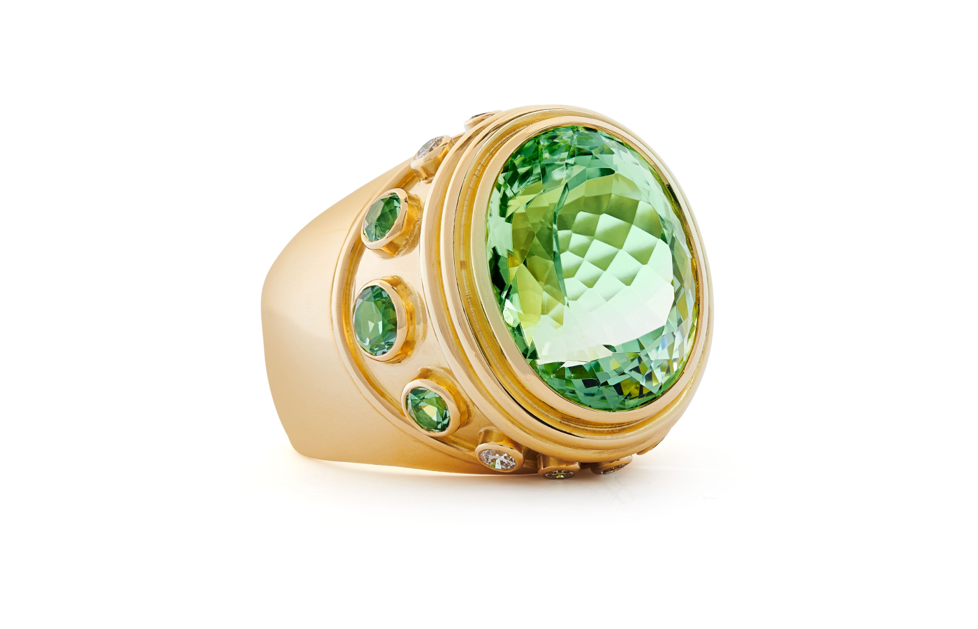  Elizabeth Gage ring gold and tourmaline