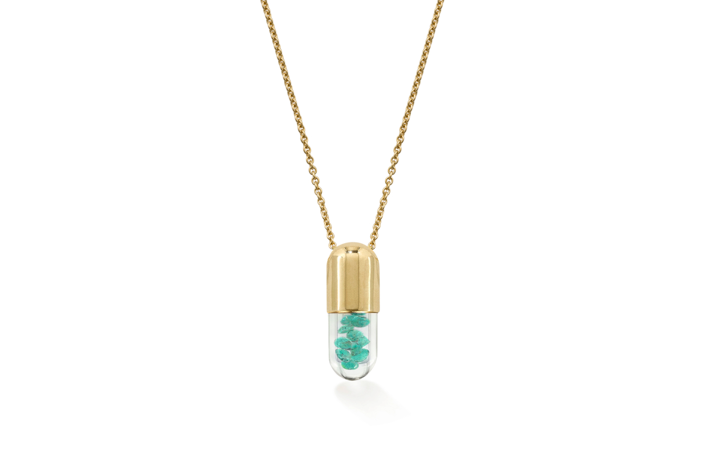  Robinson Pelham Elixir pendant in gold and Paraiba tourmaline