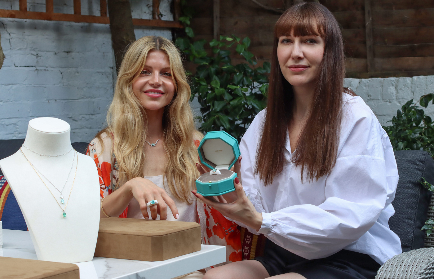 Inés Nieto and Katerina Perez discuss her striking Paraiba tourmaline and cacholong designs