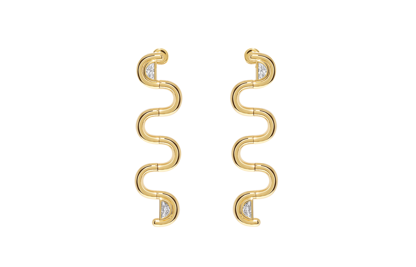 State Property Arcane Edessa Diamond earrings in gold and diamond 