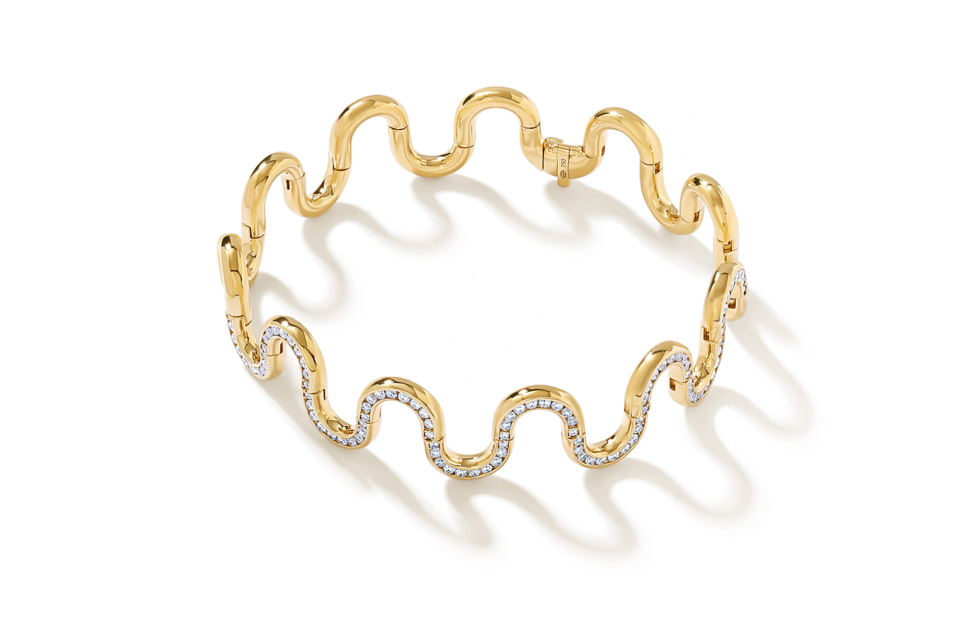  State Property Arcane Edessa Pavé bracelet in gold and diamond