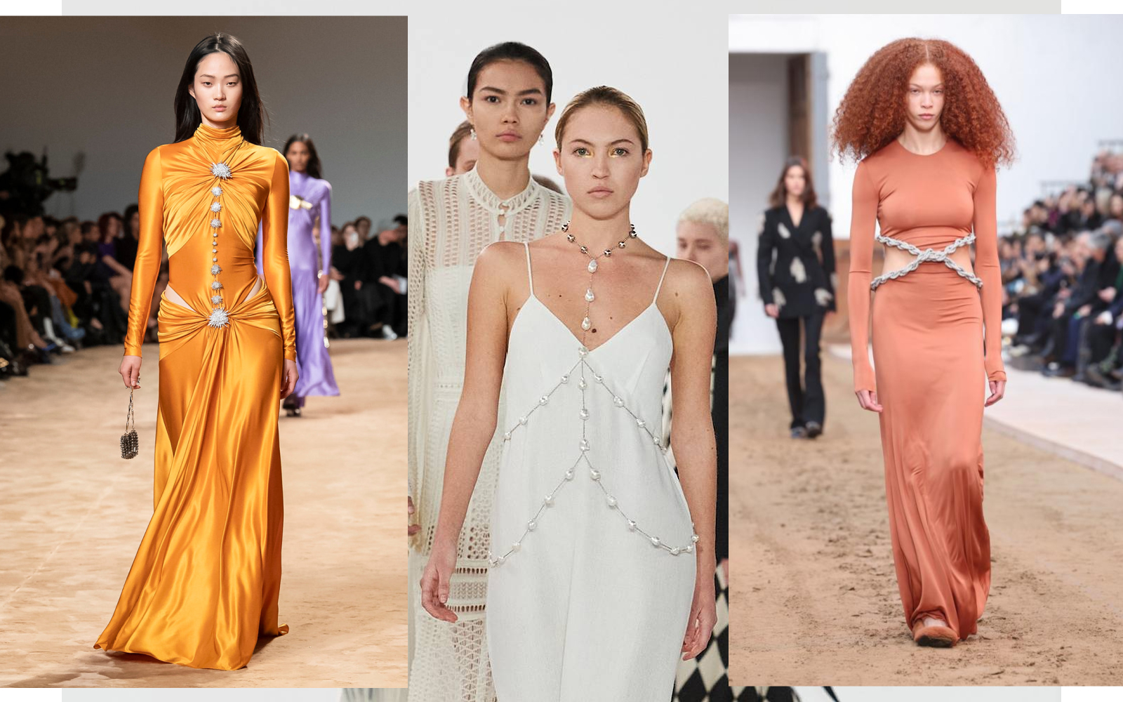 Body jewellery was a big hit for AW23/24 at Paco Rabanne, Chloe and Stella McCartney