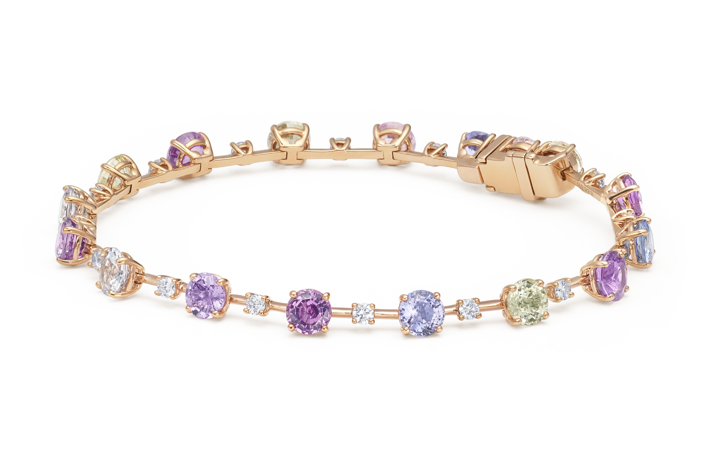  Bucherer Fine Jewellery Pastello bracelet with 9.75 carats of fancy-coloured sapphires