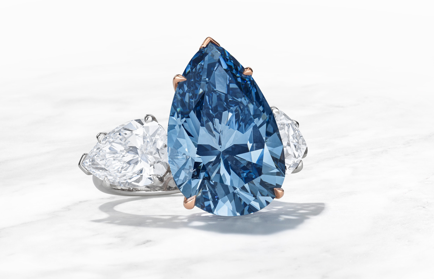   The Bleu Royal internally flawless blue diamond of 17.61 carats, sold by Christie's