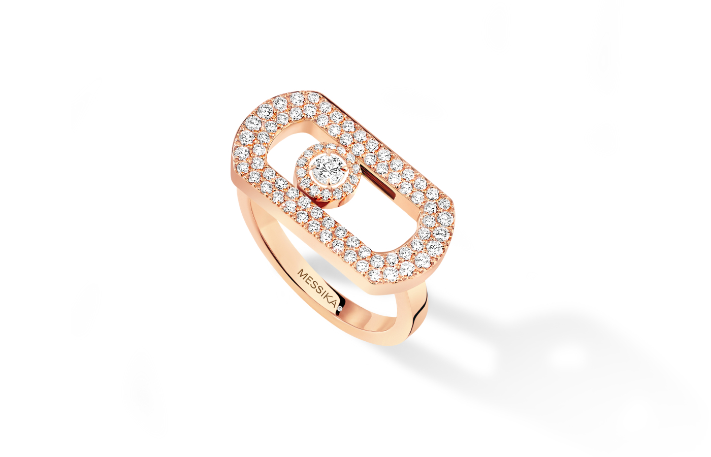  Messika Move ring in rose gold and diamond