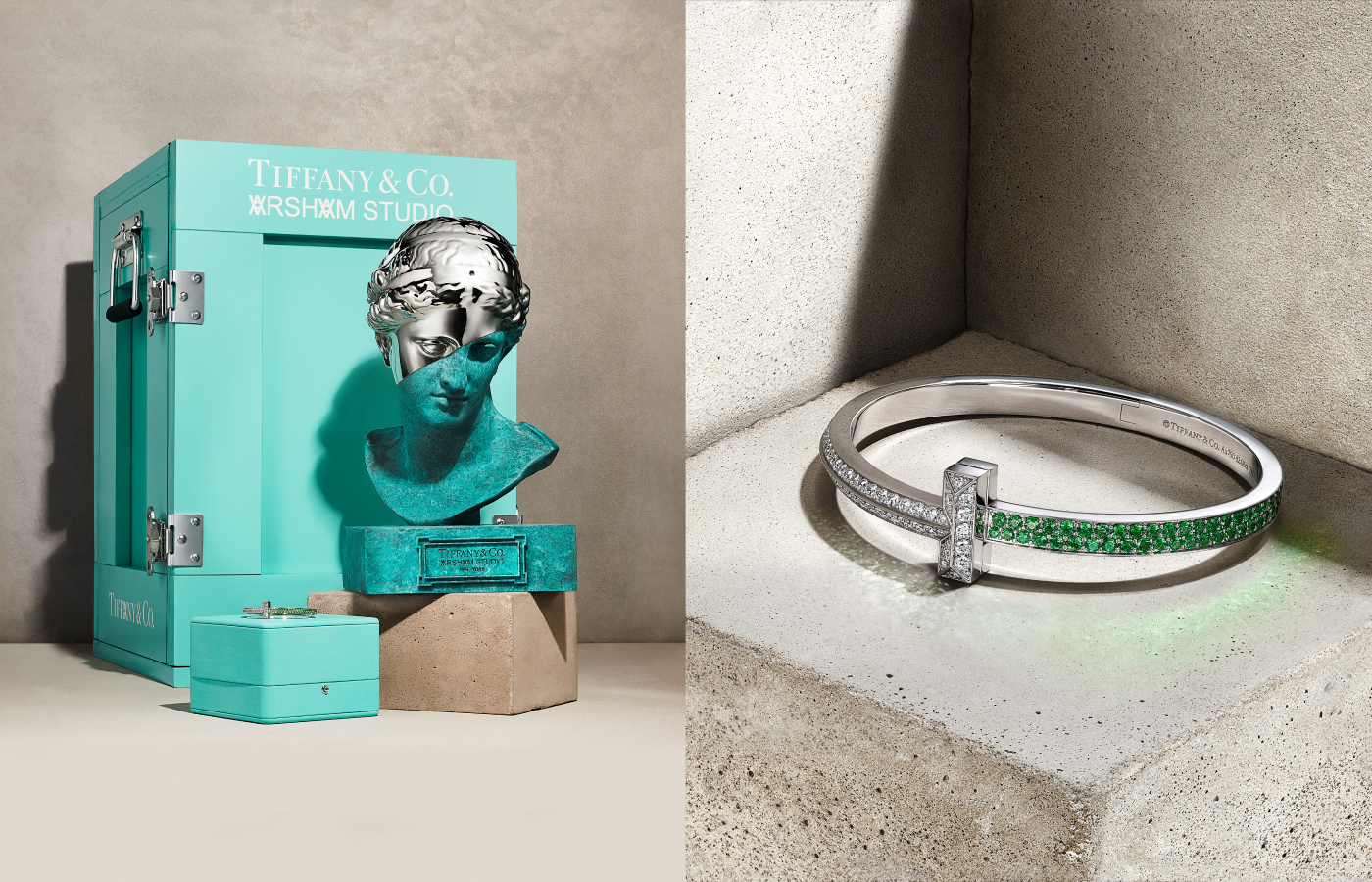 Tiffany & Co. X Daniel Arsham Limited Edition T1 Bracelet and Sculpture