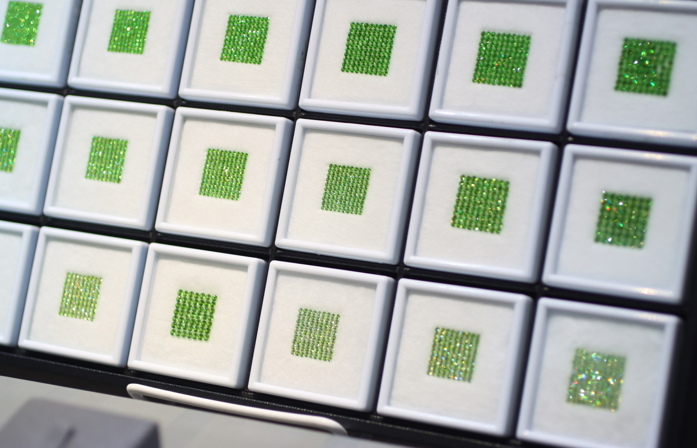  Russian demantoid garnet melee presented by Tsarina Jewels 