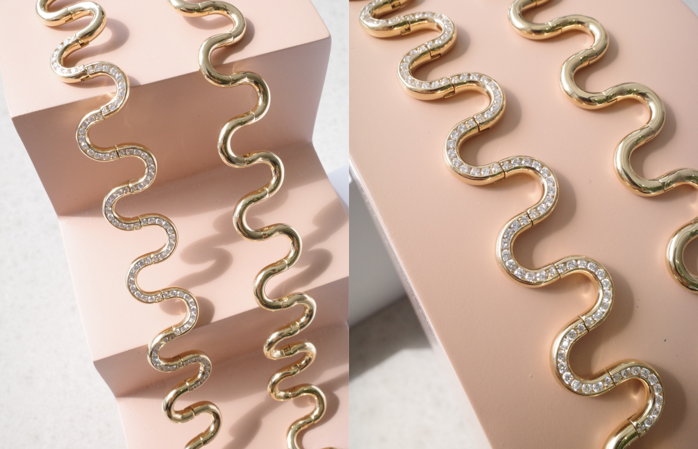 State Property Arcane Edessa bracelets in gold and diamond