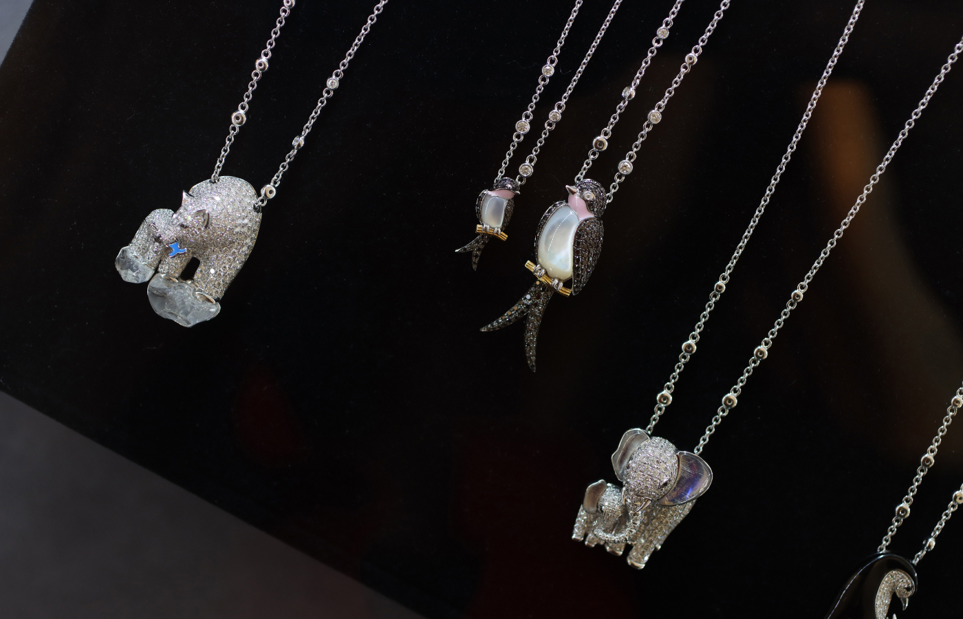 Necklaces from the Serendipity Jewelry My Little One collection, inspired by the maternal love of animals