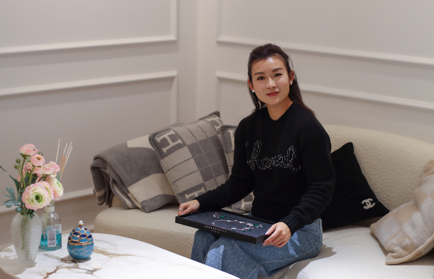Christine Chen, the founder and designer behind Serendipity Jewelry 