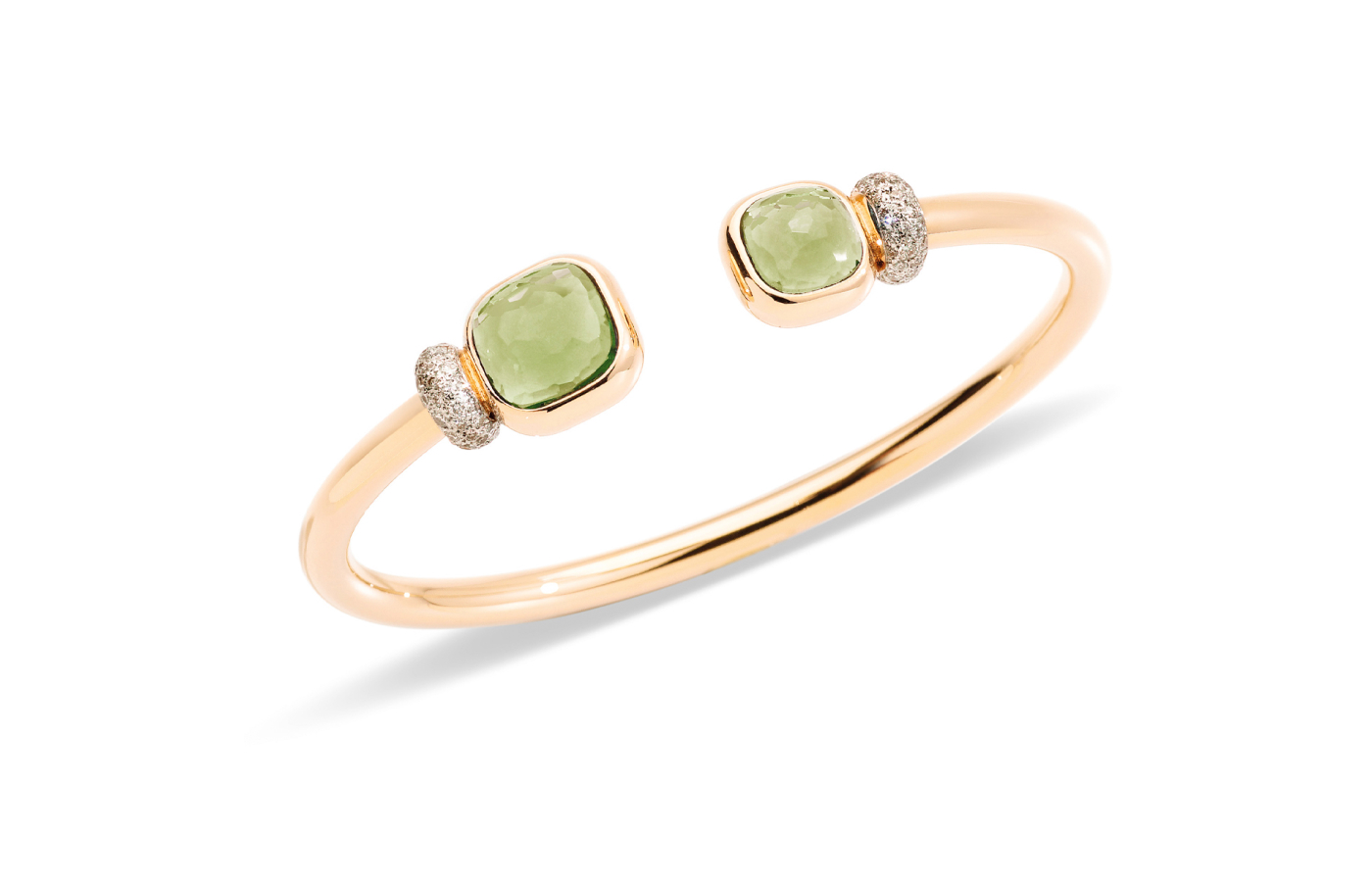  Pomellato Nudo bracelet in rose gold, prasiolite and diamond