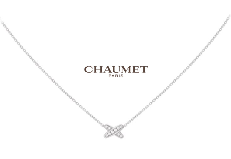 Кулон Chaumet из белого золота с бриллиантами шаумет шомэ