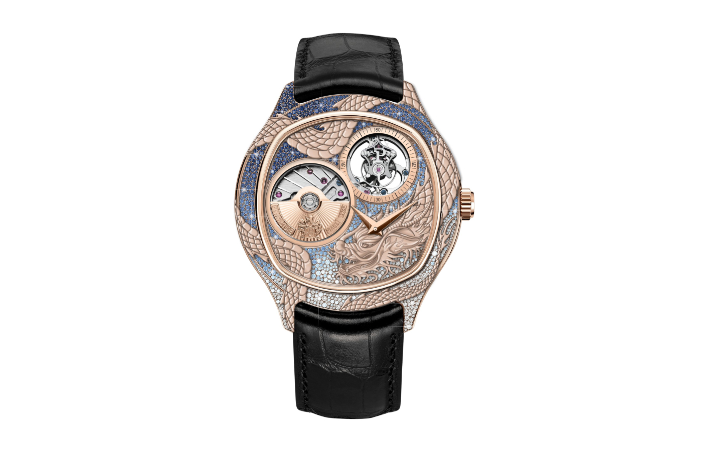  Piaget Emperador watch in gold, sapphire and diamond