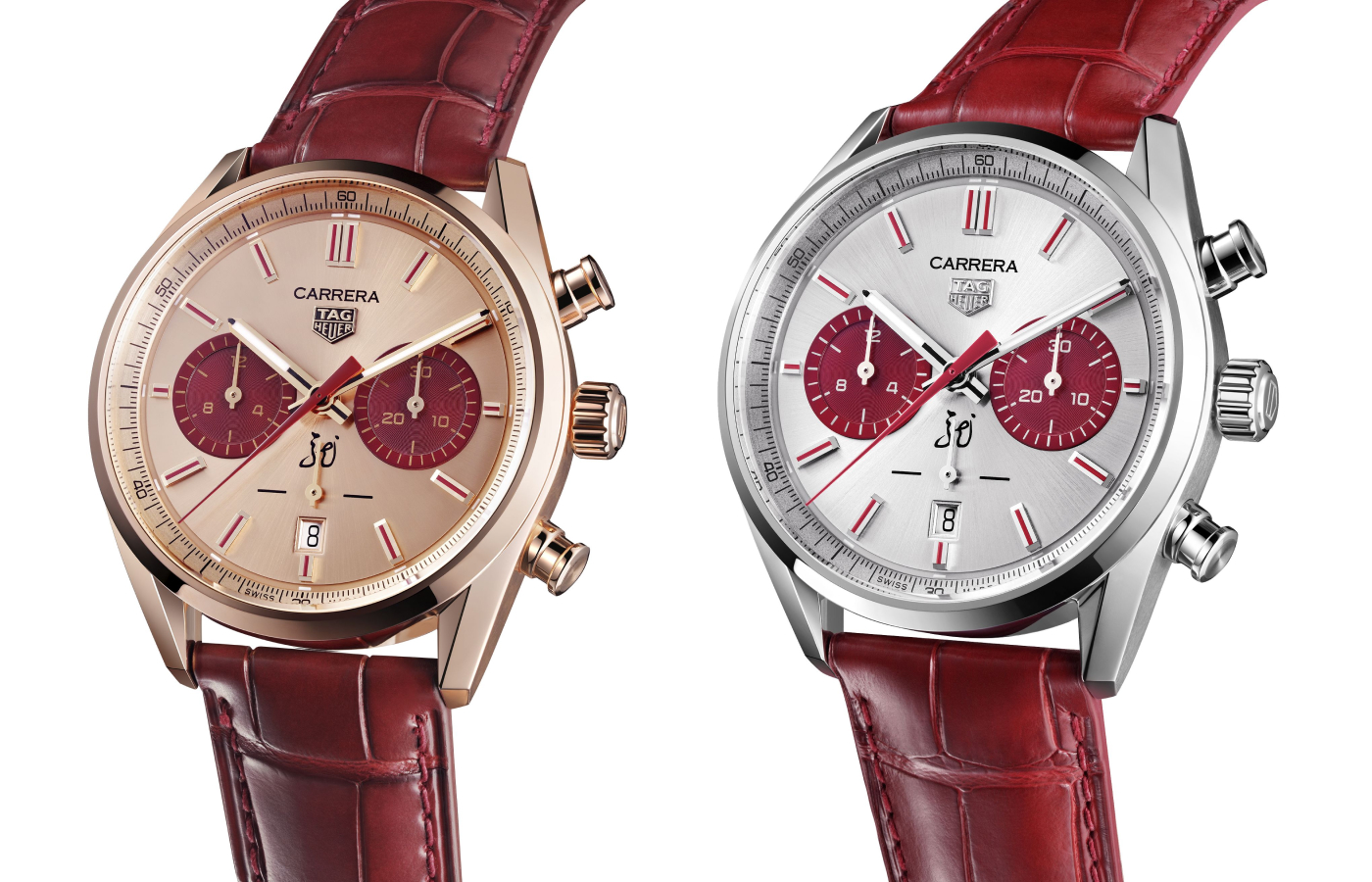  TAG Heuer Year of The Dragon Watches in gold, white gold and red enamel
