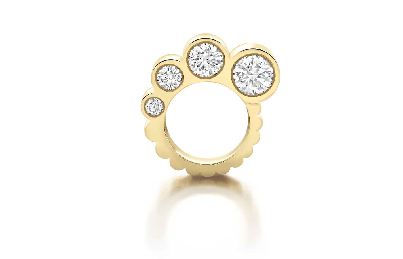  Jessica McCormack Haas Fern ring in gold and diamond