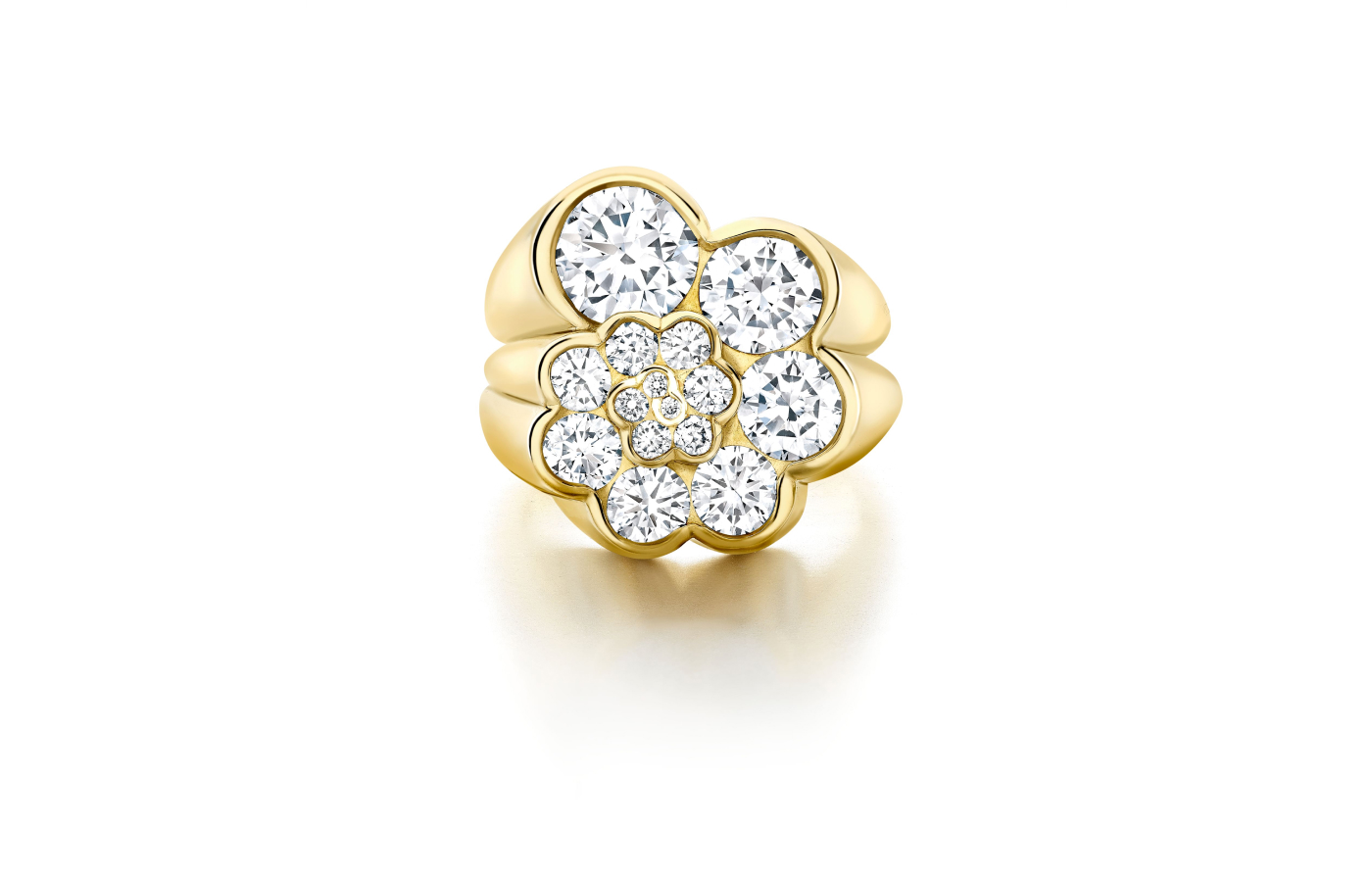  Jessica McCormack Haas Coil ring in gold and diamond 