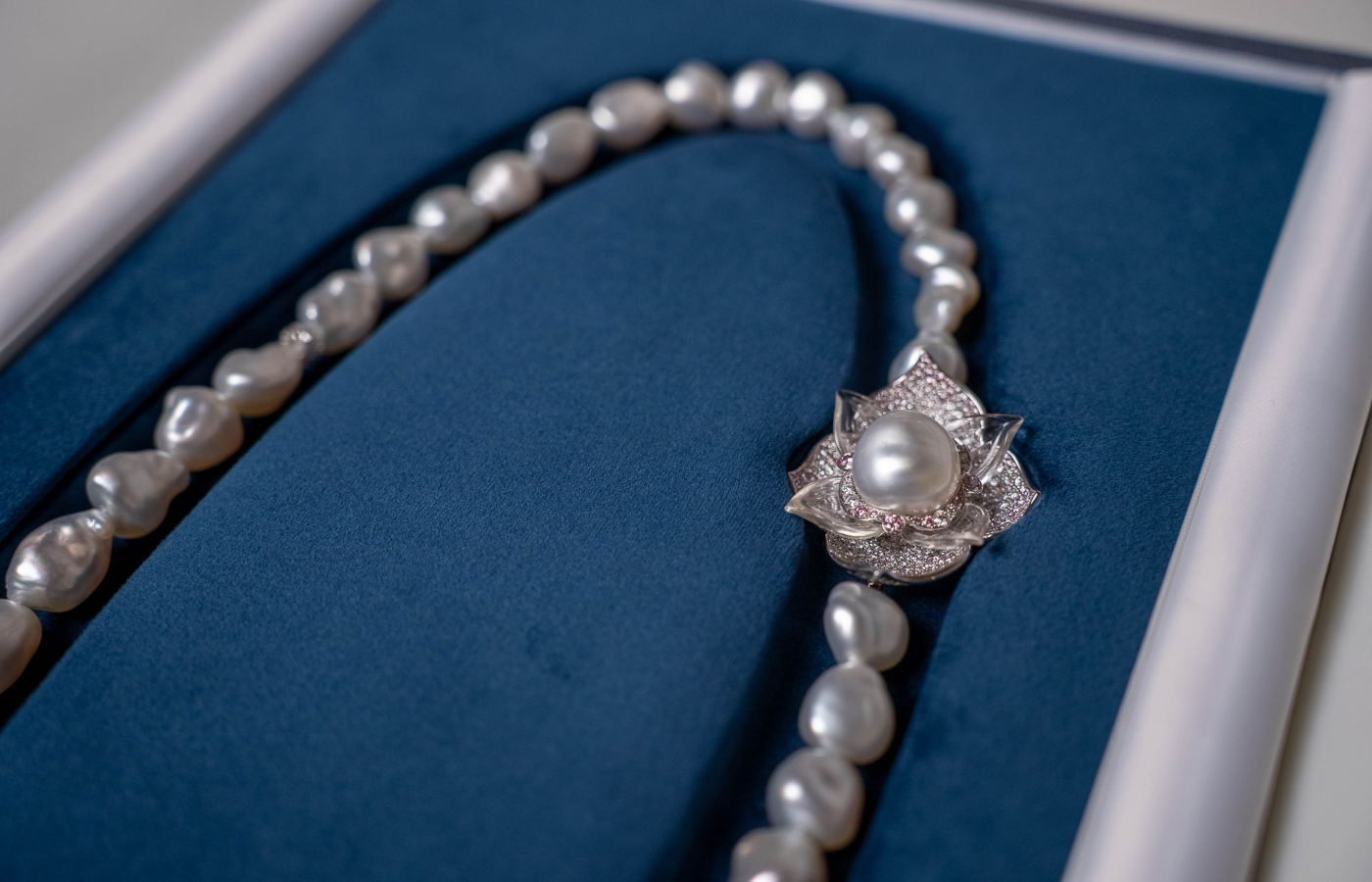  Matthew Ely spent 13 years sourcing the rare Australian South Sea Keshi pearls for his Iluka necklace 