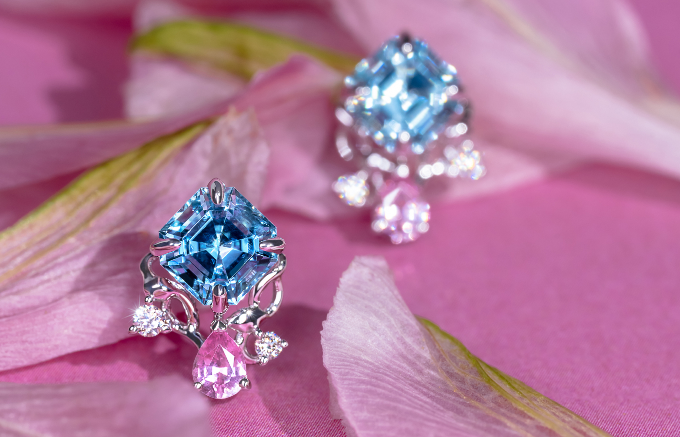 MADLY bespoke aquamarine earrings