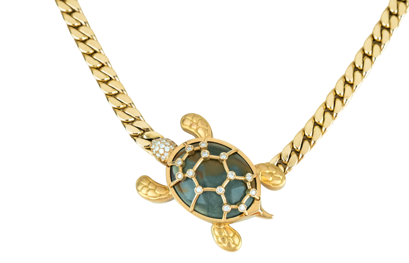  Cédille Paris Turtle necklace in yellow gold 
