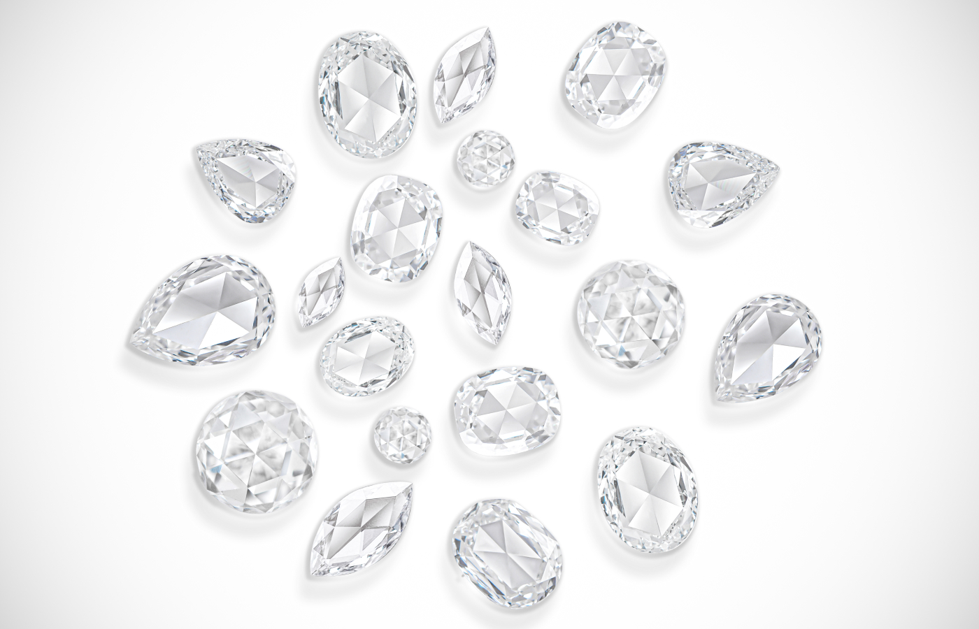 HARAKH is adept at using rose-cut diamonds of varying shapes and sizes in its fine jewellery collections 