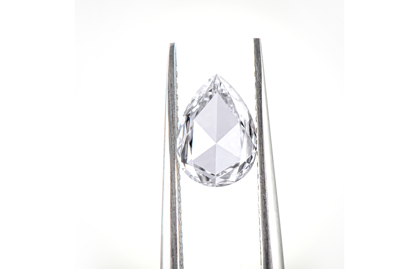  A pear-shaped rose-cut diamond, presented by New York-based fine jewellery brand HARAKH