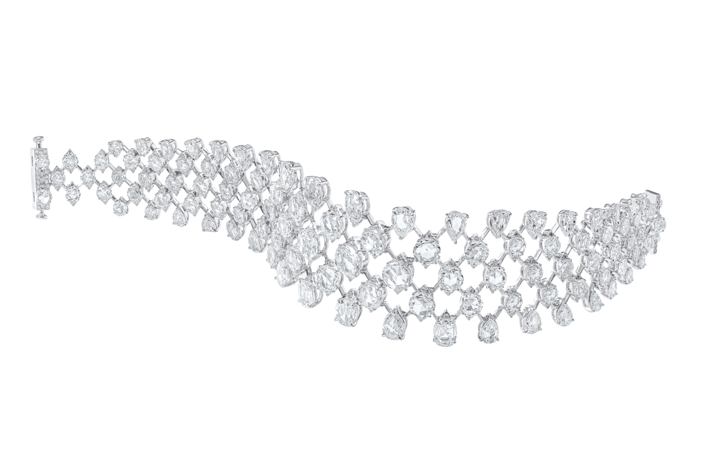 A sensational bracelet with rose-cut diamonds by HARAKH