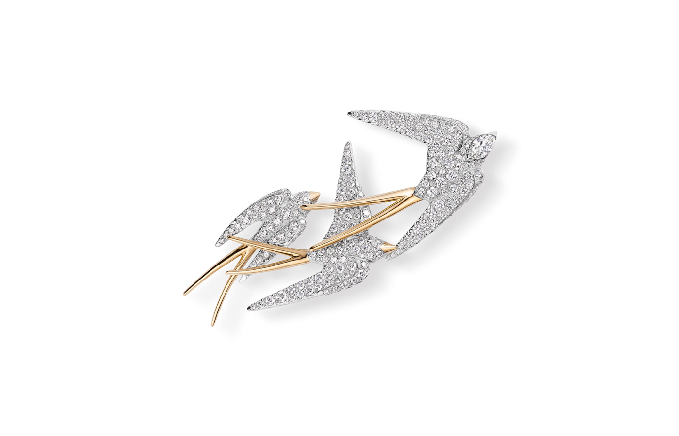  Chaumet Ballet brooch in white gold, rose gold and diamond from the Un air de Chaumet collection