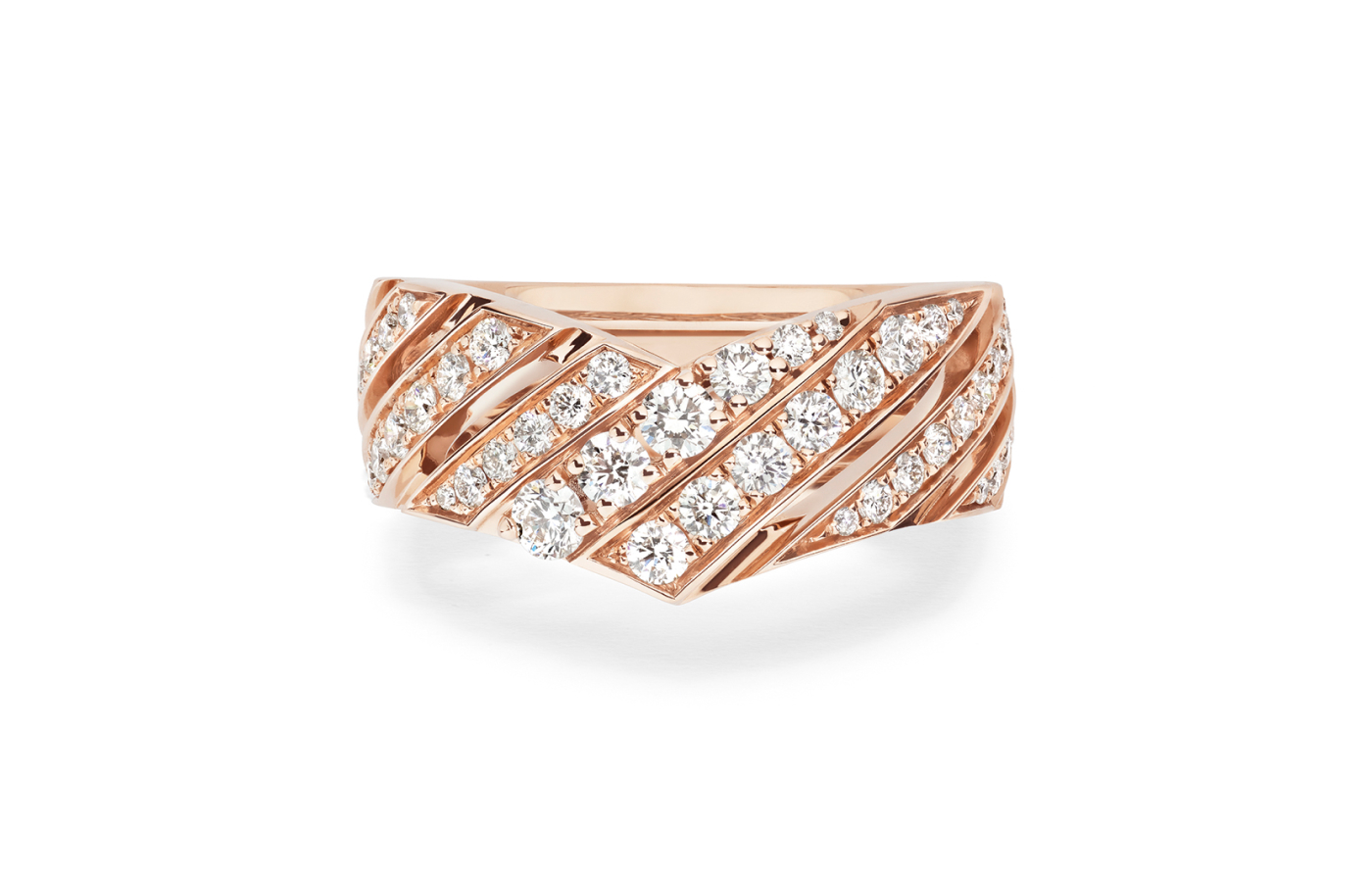  Chaumet Joséphine Aigrette ring in rose gold and diamond from the Josephine collection